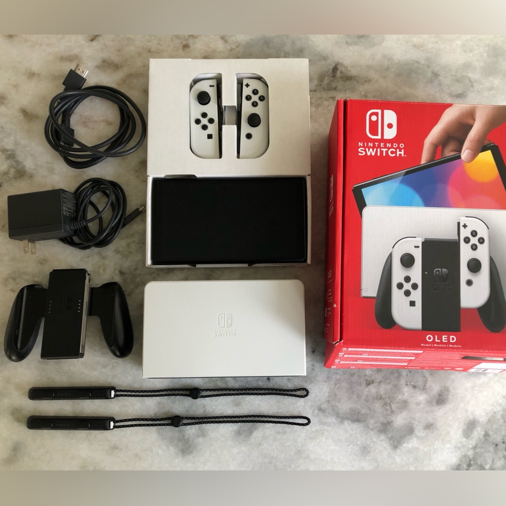 Nintendo Switch OLED Model with White Joy-Con